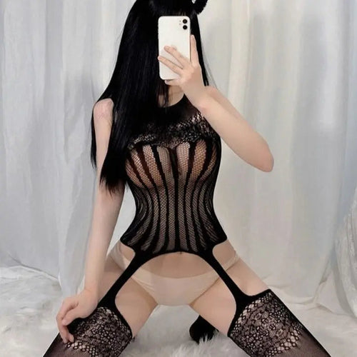Lacy Bliss™ Model ST506 OJBK Bodystocking