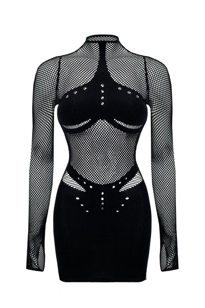 Lacy Bliss™ Dress Mesh Black Lacy Bliss body