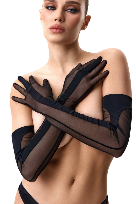 Lacy Bliss™ Gloves Mesh Black Lacy Bliss accessoires