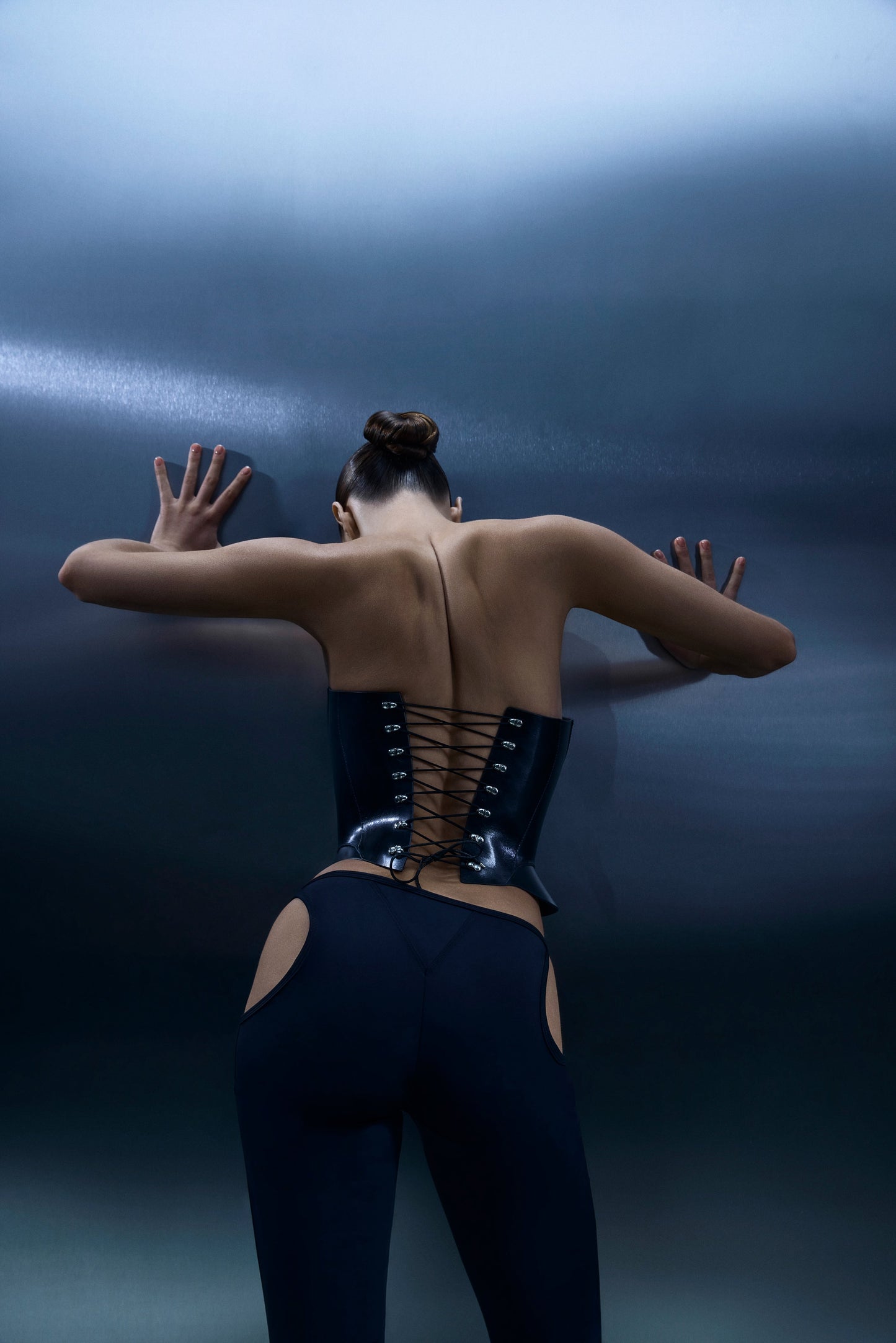 Lacy Bliss™ Corset Leather Black Lacy Bliss lingerie