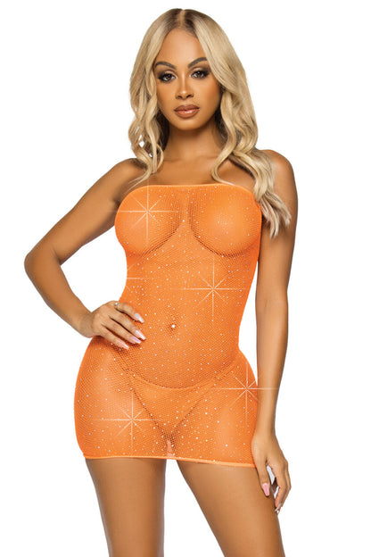 Sparkle Net Tube Dress