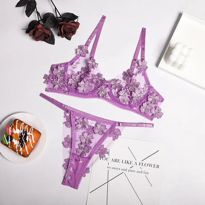 Soft Silken Kiss Bra Set Lacy Bliss0212 Lingerie & Intimates