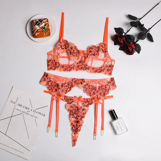 Faded Petals Lingerie Set Lacy Bliss0212 Lingerie & Intimates
