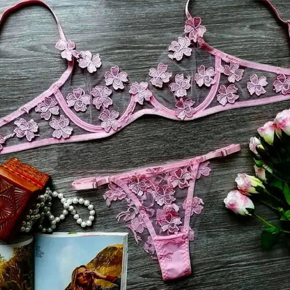 Soft Silken Kiss Bra Set Lacy Bliss0212 Lingerie & Intimates