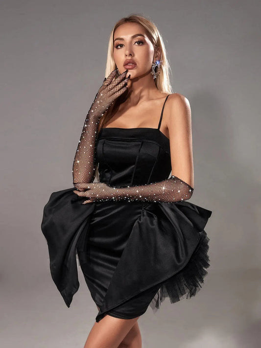 Pauline Diamond Fishnet Gloves In Black Mew Mews Fashion Gloves