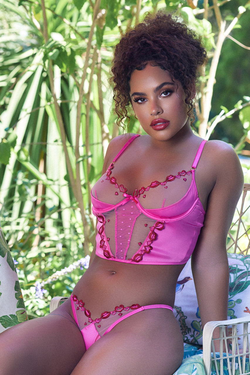 Kiss and Tell Longline Bra Set