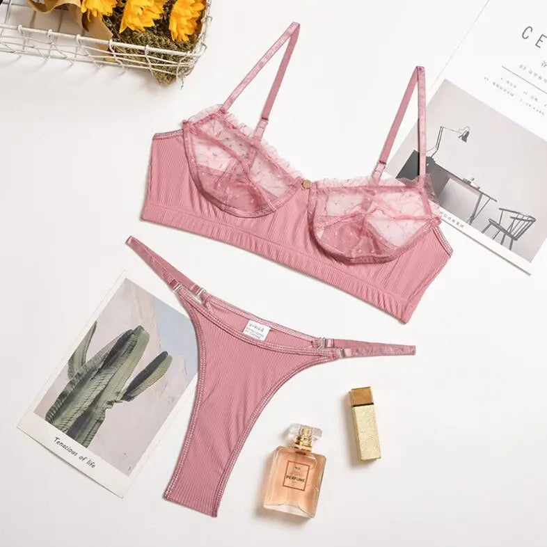 Broken Connection Bra Set Lacy Bliss Lingerie & Intimates