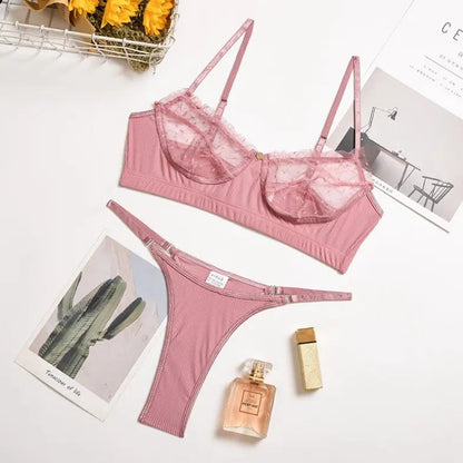 Broken Connection Bra Set Lacy Bliss Lingerie & Intimates