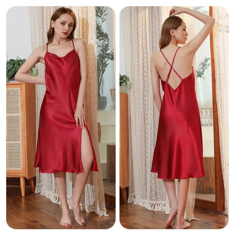A Cold Lonely Night Nightdress Lacy Bliss Sleeping Wear