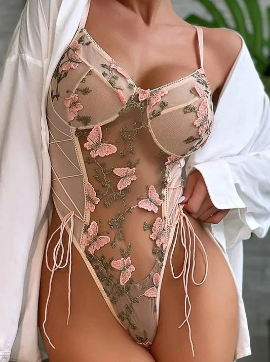 Lacy Bliss™ Butterfly Embrace Lace Set yuminancy Bodysuit