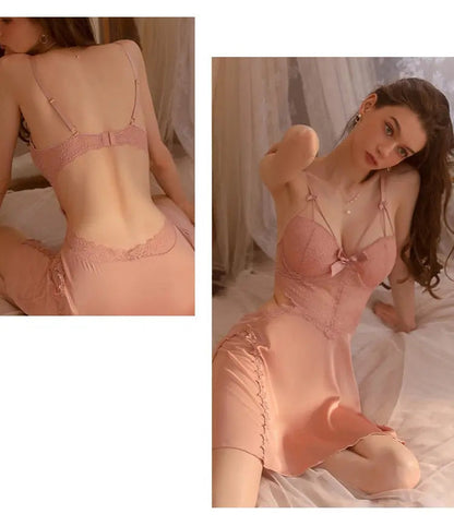 Lacy Bliss™ Model CH244 CINOON Chemise+Robe Set