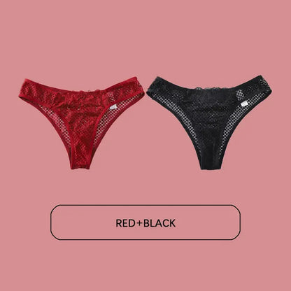 Reach Your Heart Panties Set Lacy Bliss Panties