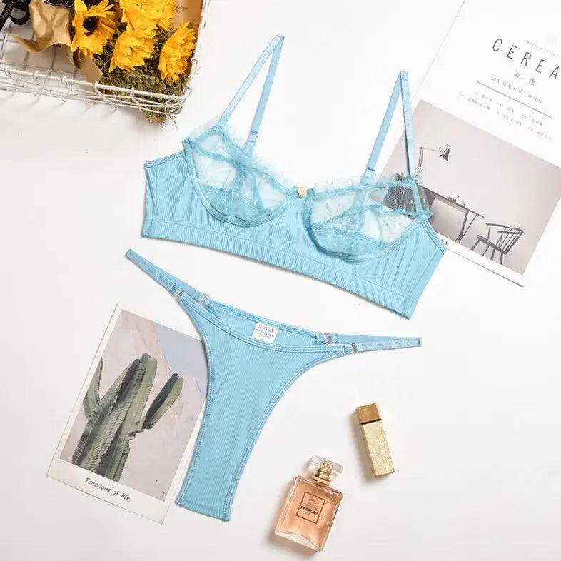Broken Connection Bra Set Lacy Bliss Lingerie & Intimates