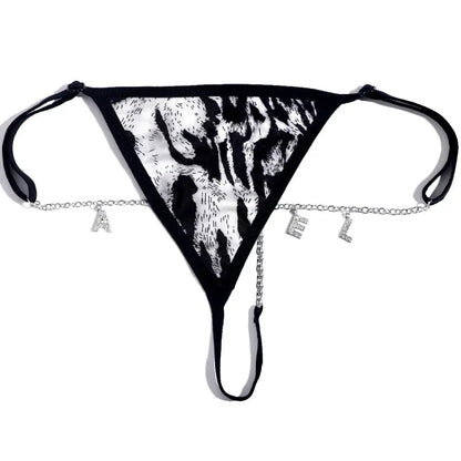 Lacy Bliss™ Naughty Whispers Lace Thong CARAQUET g-string
