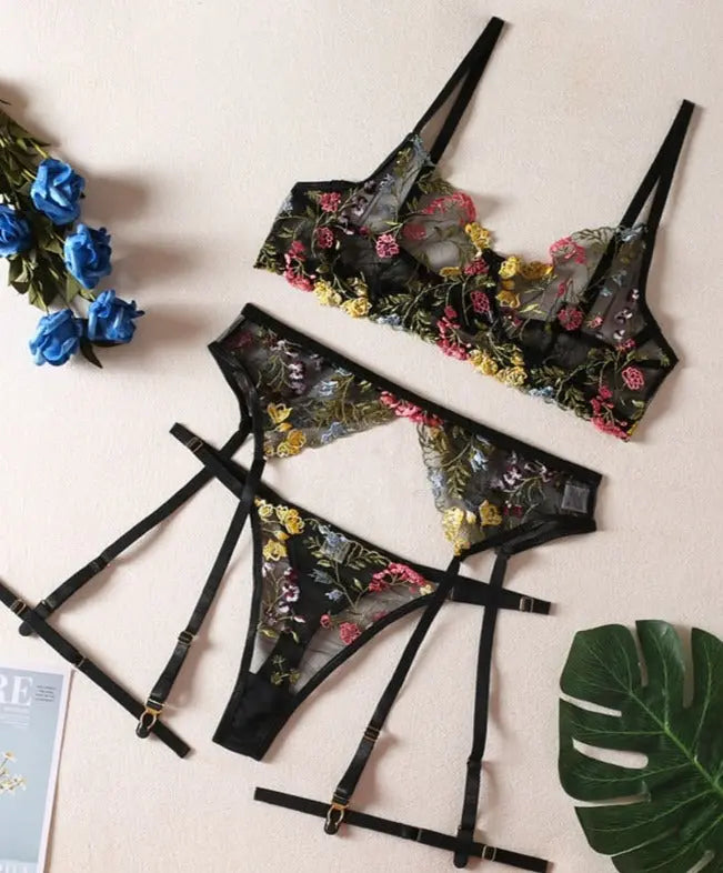 Lacy Bliss™ Model SL291 (8-Colors) ELLOLACE sexy lingerie set