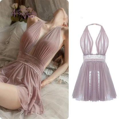Behind Closed Door Nightdress Lacy Bliss Sleeping Wear