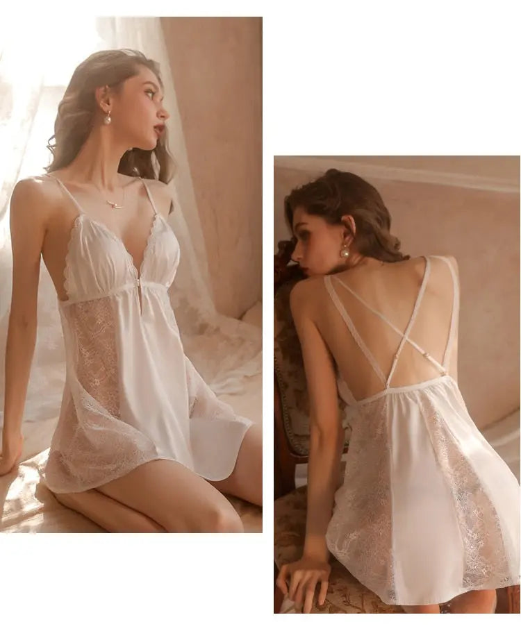 Lacy Bliss™ Model CH241 CINOON Chemise and Robe Set