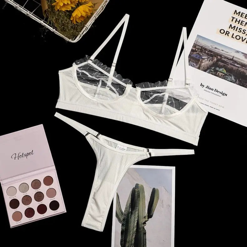 Broken Connection Bra Set Lacy Bliss Lingerie & Intimates