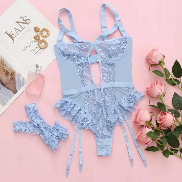 Dazzling You Teddies Lacy Bliss0212 Lingerie & Intimates