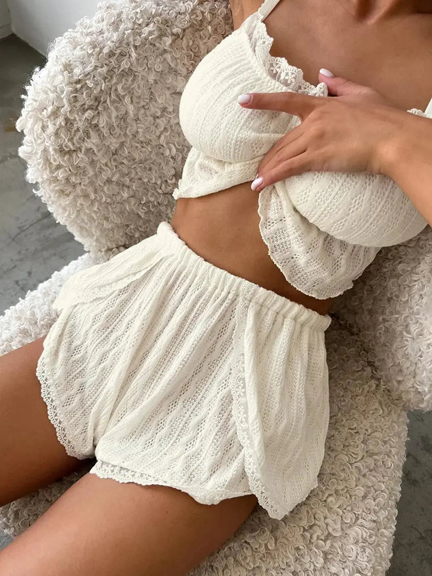 Anyone Will Do Tonight Pajamas Lacy Bliss0212 Sleeping Wear