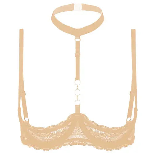 Lacy Bliss™ Halter Neck Open Bra GHALLAS Other