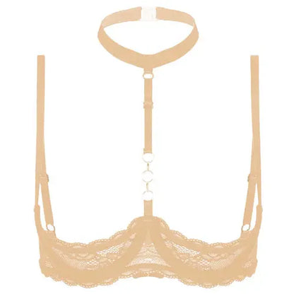 Lacy Bliss™ Halter Neck Open Bra GHALLAS Other