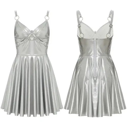 Glossy Leather Latex Dress Lacy0301 Other