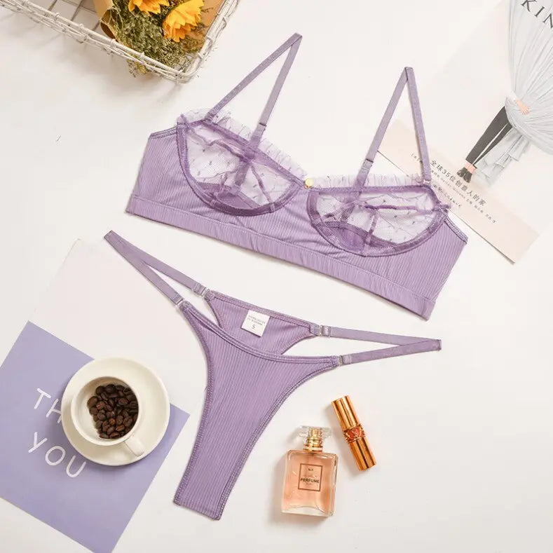 Broken Connection Bra Set Lacy Bliss Lingerie & Intimates