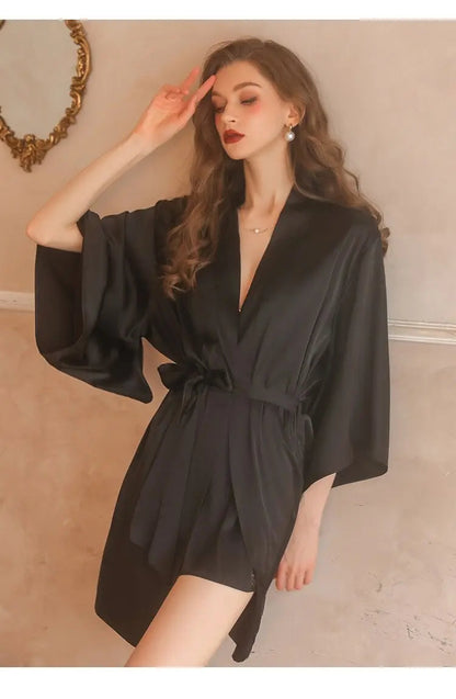 Lacy Bliss™ Model CH241 CINOON Chemise and Robe Set