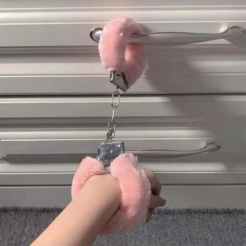 Fur Hand Cuffs Lacy