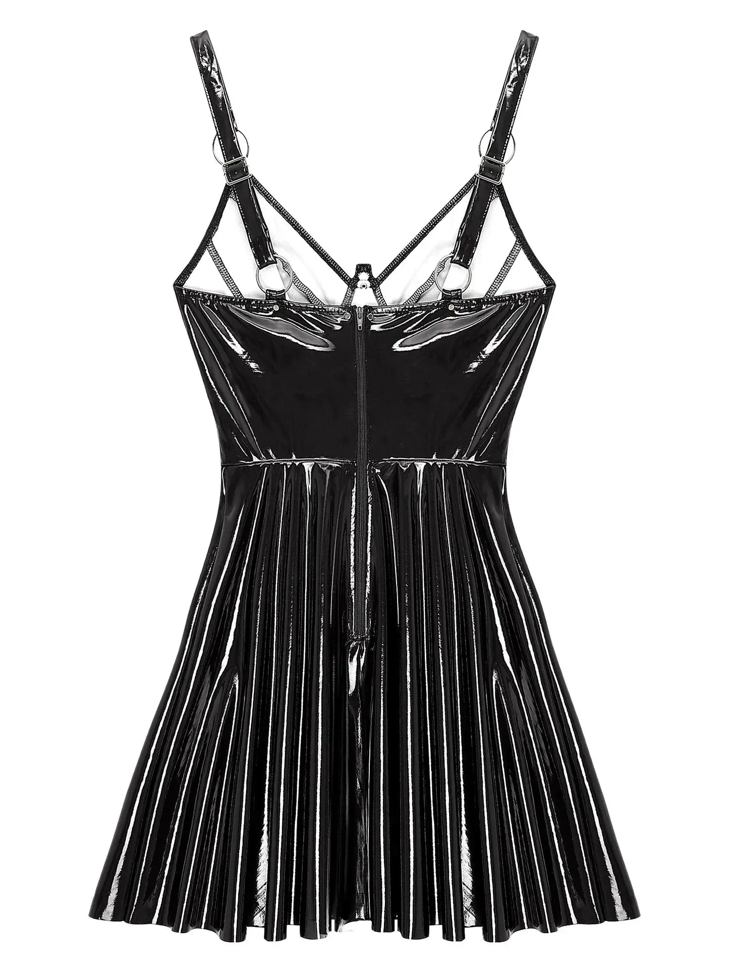 Glossy Leather Latex Dress Lacy0301 Other