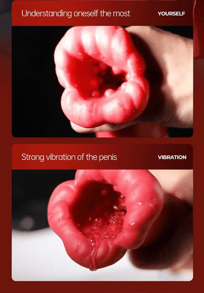 💥2025 Deep Throat Sucking Male Penis Training Cup Strong Squeeze Vibration Nighty