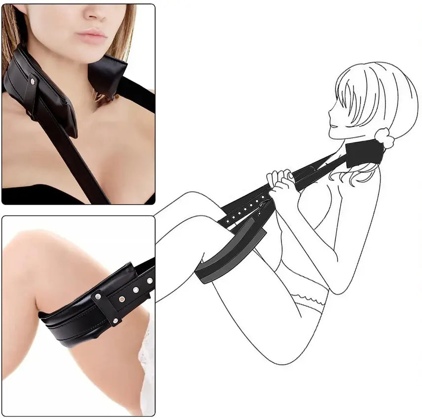 Lacy Bliss™ Padded Neck to Wrist and Thighs Straps Lavah Intimates