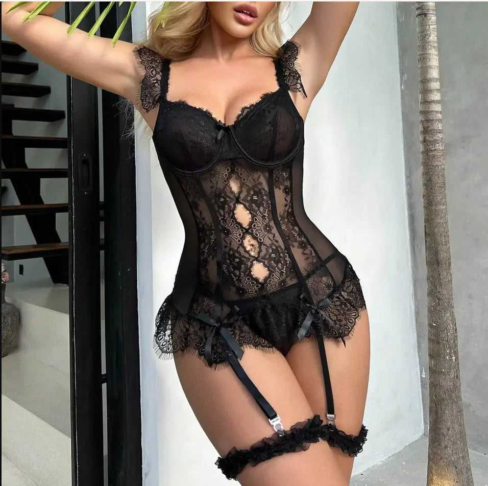 Lacy Bliss™ Model BS222 ELLOLACE Bodysuit