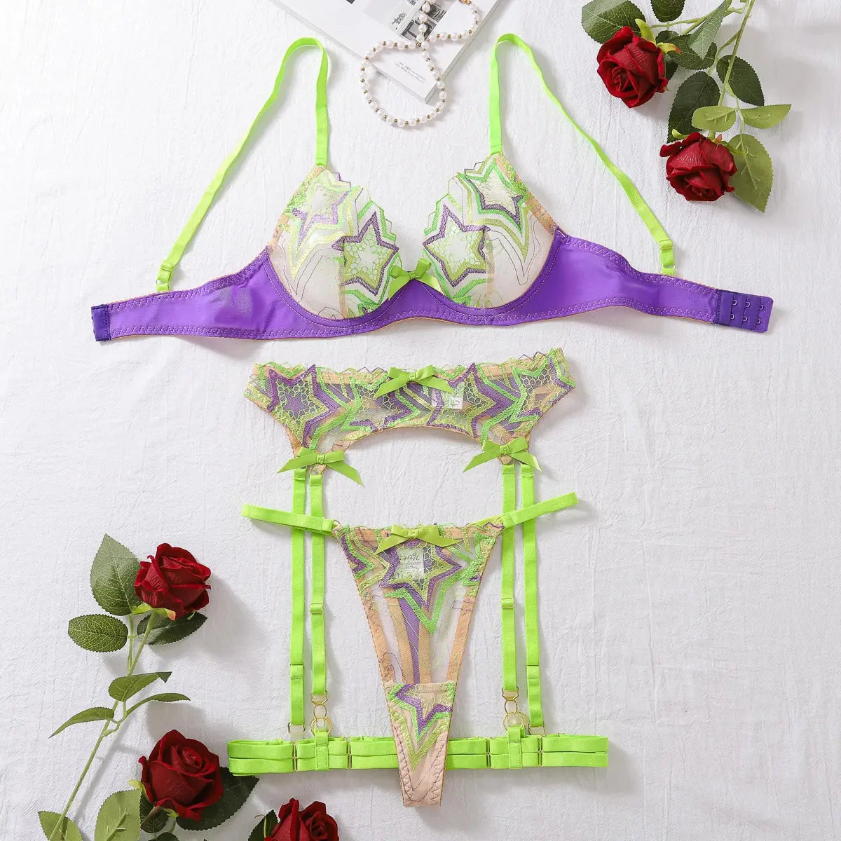 Loot At My Lipstick Lingerie Lacy Bliss0212 Lingerie & Intimates
