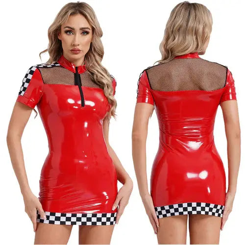 Latex Racer Driver Dress Lacy0301 Other