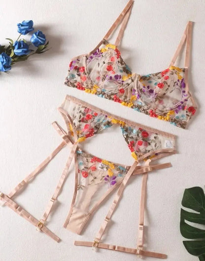Lacy Bliss™ Model SL291 (8-Colors) ELLOLACE sexy lingerie set