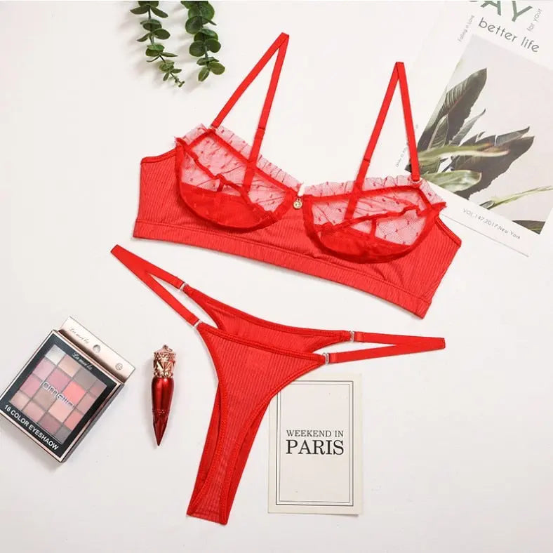 Broken Connection Bra Set Lacy Bliss Lingerie & Intimates