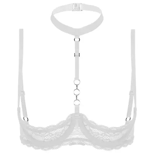 Lacy Bliss™ Halter Neck Open Bra GHALLAS Other