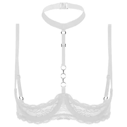 Lacy Bliss™ Halter Neck Open Bra GHALLAS Other