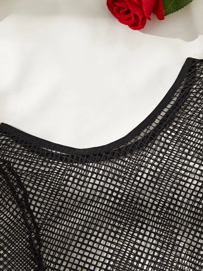 Lacy Bliss™ Midnight Snare Bodystocking Lacy Bliss