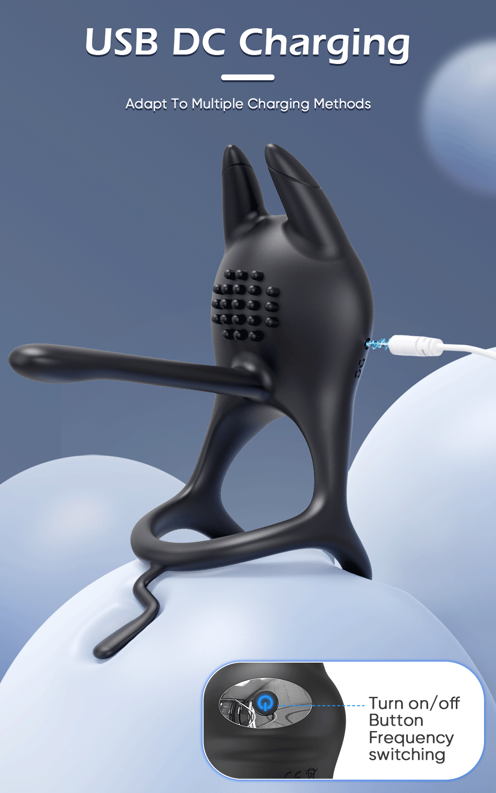 💥Black Cat Ring-FLORAX 15° Curve Boost & Bloom Cock Ring-4 in 1 Couple Toy Penis Ring Nighty