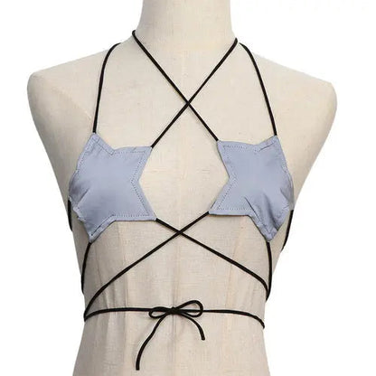 Leather Star Shape Top Lacy0301 Other