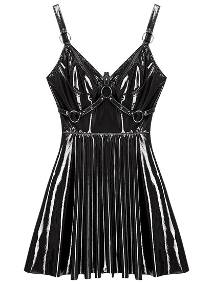 Glossy Leather Latex Dress Lacy0301 Other