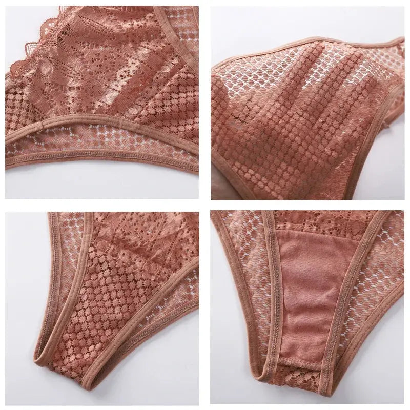 Reach Your Heart Panties Set Lacy Bliss Panties
