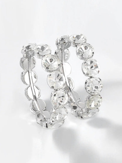Terra Diamante Hoop Earrings Mew Mews Fashion Earrings