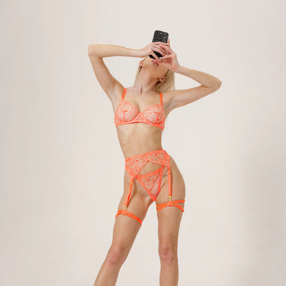 LaycyNighty™ Vivian's Neon Set Lacy Bliss0312 Lingerie Set