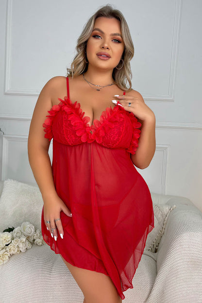 Plus Size Roses Babydoll