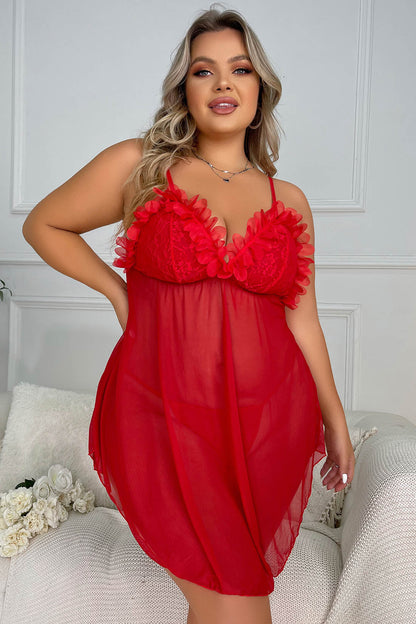 Plus Size Roses Babydoll