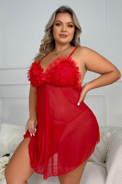 Plus Size Roses Babydoll